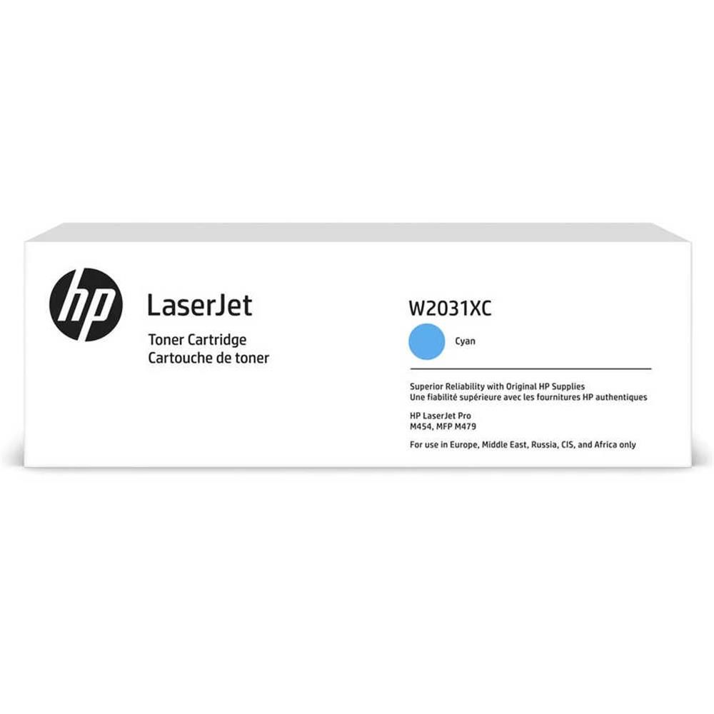 HP 415X (W2031XC) LaserJet Orijinal Yüksek Kapasiteli Sözleşmeli Mavi (Cyan) Toner