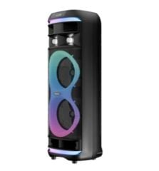 Mikado MD-64BT 60W Kablosuz Mikrofonlu Şarjlı RGB Işıklı USB/TF/TWS/AUX Destekli Siyah Bluetooth Ses Sistemi