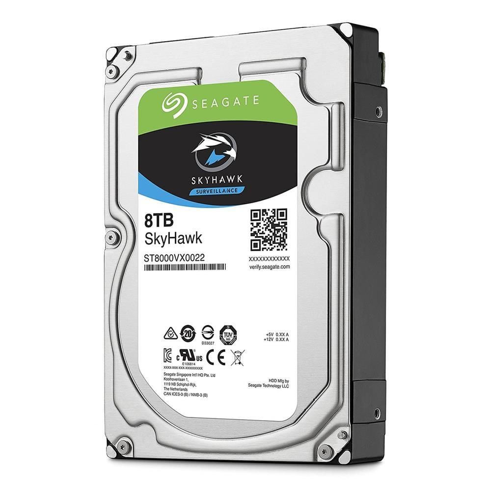 Seagate 8TB ST8000VX0022 Skyhawk 3.5'' 7200RPM 256MB Harddisk Güvenlik Diski (İthalat)
