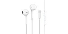 HP DHH-3113C-WT USB-C (Type-C) Konnektörlü Mikrofonlu ve Ses Kontrol Butonlu Kulak İçi Kulaklık - Beyaz