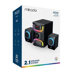 Mikado MD-96BT 2+1 40W Siyah Multimedya Hoparlör FM-BT-SD-USB