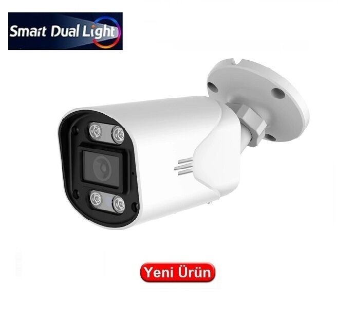 Ezcool EZ-4115IPS 5MP 3.6mm Smart Dual Light Dahili Mikrofonlu PoE IP Bullet Kamera