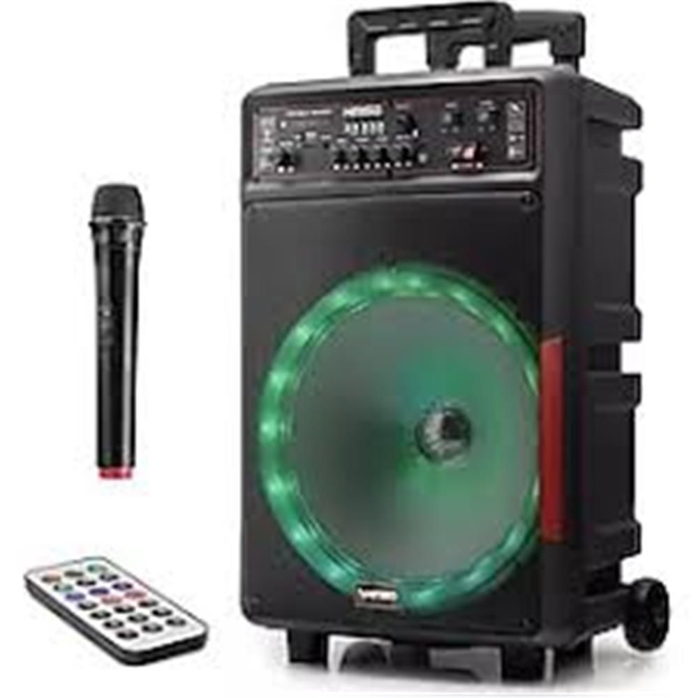 Kımıso QS-1343 30W  Bluetooth Speaker Karaoke Uzaktan Kumandalı 12'' 295x225x510MM USB-FM