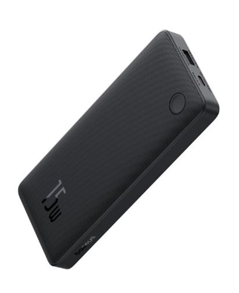 Baseus Airpow Lite 10000mAh 15W Type-C Giriş/Çıkışlı Siyah Taşınabilir Şarj Cihazı Powerbank (P10067500123-00)
