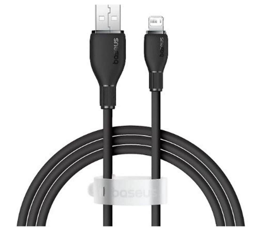 Baseus Pudding Series Fast Charging Cable USB-A to iP 2.4A 1.2m Black (P10355700111-00)