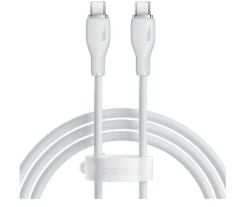 Baseus Pudding Series USB-C to USB-C 100W 1.2m Fast Charging Data Cable - White (P10355702221-00)