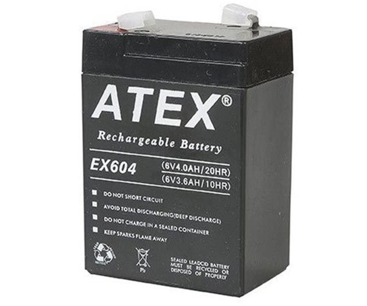 Atex LT-44 4V 4.4Ah Bakımsız Kuru Fener Aküsü