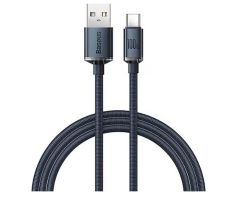 Baseus Crystal USB-A to C 100W Kablo 1.2m Siyah (CAJY000401)