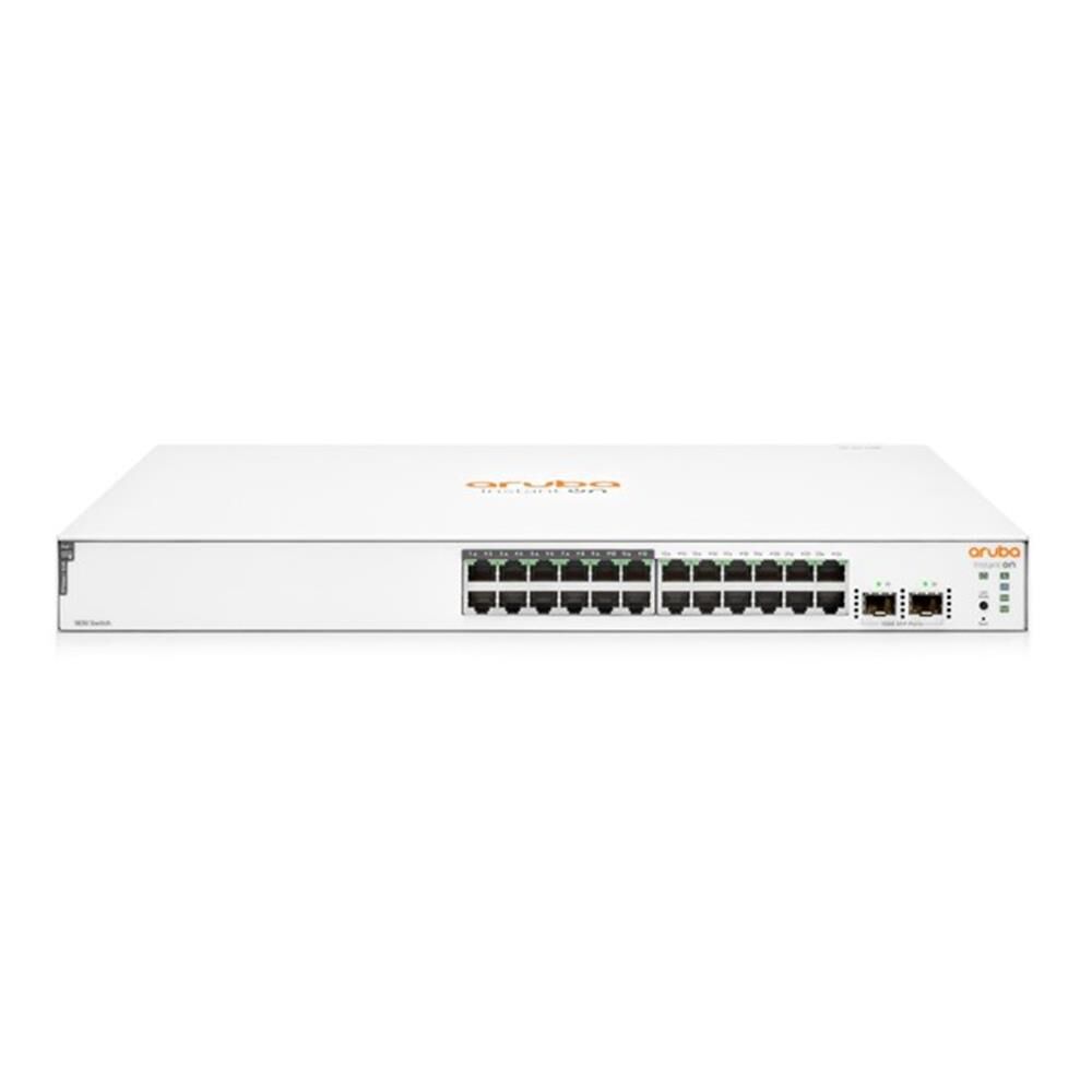 HPE Aruba Instant On 1830 24G 2SFP 195W 24-Port Gigabit PoE+ Katman 2 (Layer 2) Akıllı Yönetilebilir Switch