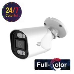 Ezcool EZ-1050HD 5 MP 1944p Full-Color Sıcak Beyaz Işıklı Analog HD Bullet Kamera