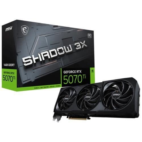 MSI GeForce RTX 5070 Ti Shadow 3X OC 16GB GDDR7 192-Bit Ekran Kartı