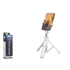 Nodar ND1031 — 2’si 1 Arada Tripod Selfie Çubuğu, Bluetooth 4.0 Uzaktan Kumanda, Katlanabilir, Beyaz (Model: ND1031)
