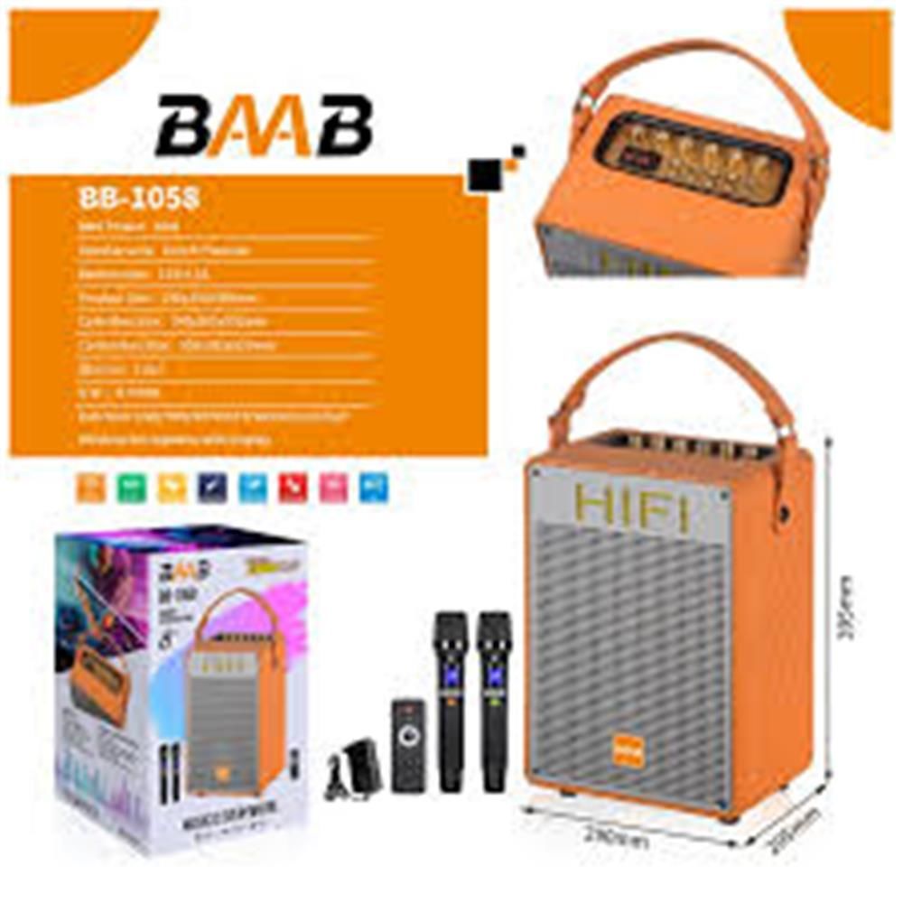 BB-1058 8'' Uzaktan Kumandalı Bluetooth & USB & TF & FM & AUX 1500W Speaker