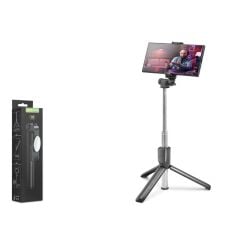 Nodar ND1041 Bluetooth 5.0 Uzaktan Kumandalı 3'ü 1 Arada Tripod ve Selfie Çubuğu 100 cm Siyah