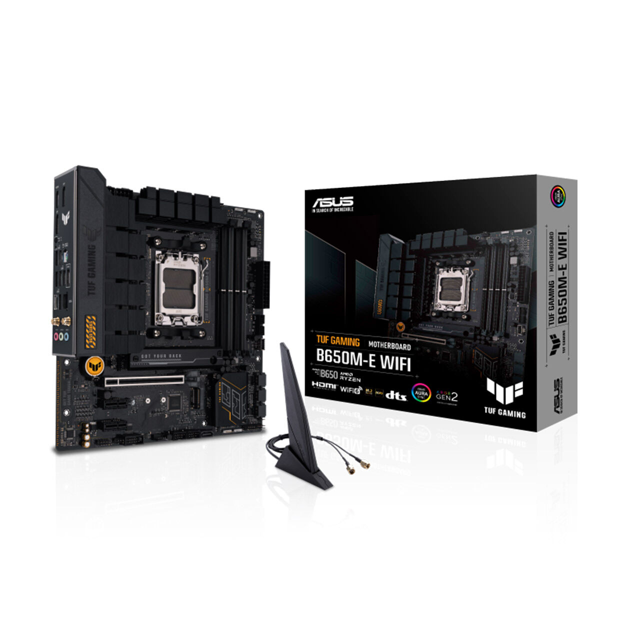 ASUS TUF GAMING B650M-E WIFI AM5 DDR5 6400 2xDP HDMI AX WiFi+BT AURA RGB mATX