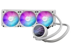 ASUS ROG RYUO III 360 ARGB White Edition 360 mm AIO Sıvı Soğutucu – Asetek 8. Nesil Pompa, Anime Matrix™ LED Gösterge, 3× ROG AF 12S 120 mm ARGB Fan, Intel LGA 1851/1700/1200/115x & AMD AM5/AM4 Uyumluluk Beyaz Renk