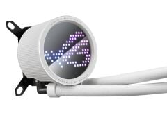ASUS ROG RYUO III 360 ARGB White Edition 360 mm AIO Sıvı Soğutucu – Asetek 8. Nesil Pompa, Anime Matrix™ LED Gösterge, 3× ROG AF 12S 120 mm ARGB Fan, Intel LGA 1851/1700/1200/115x & AMD AM5/AM4 Uyumluluk Beyaz Renk