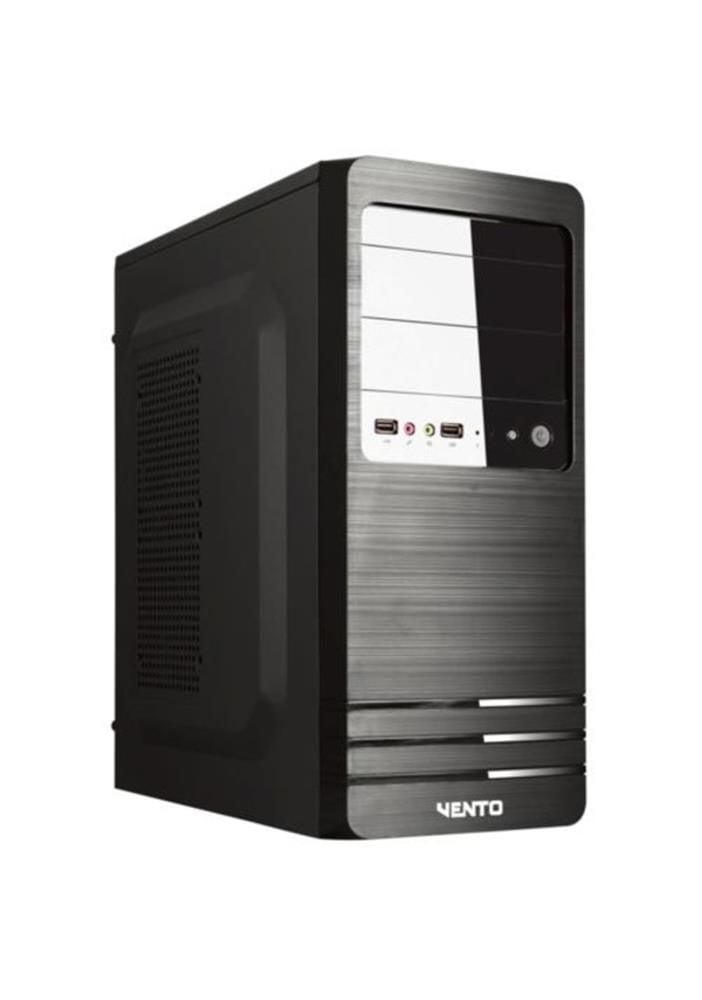 VENTO 400W PEAK VS114F Standart Mid‑Tower ATX Midi Tower Kasa Siyah (Dahili PSU 400W PEAK)