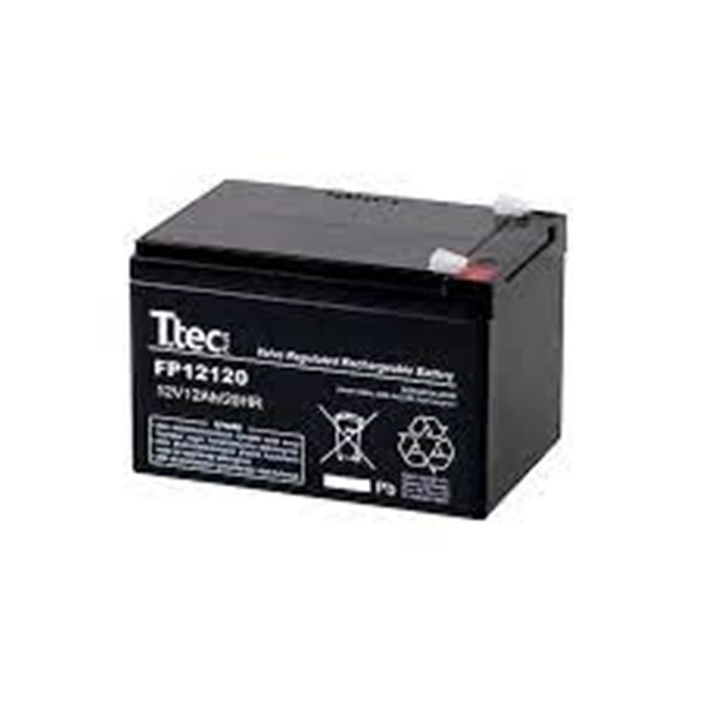 Ttec 12V 12Ah Bakımsız Kuru Akü (UPS / Kesintisiz Güç Kaynağı Uyumlu)