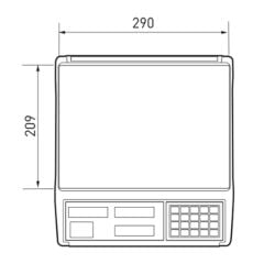 CAS ER Jr 15 KG LCD Ekran Boyunsuz Fiyat Hesaplamalı Terazi