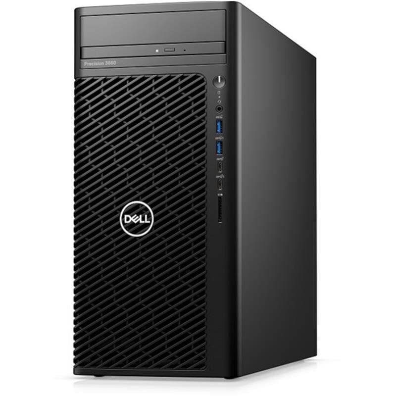 DELL Precision 3680 Tower Intel Core i7‑14700 (14. Nesil, 20 Çekirdek, 2.1–5.4 GHz Turbo) 16 GB DDR5 512 GB NVMe M.2 SSD + 2 TB 7200 RPM HDD NVIDIA RTX 2000 Ada 16 GB GDDR6 Windows 11 Pro Black Workstation