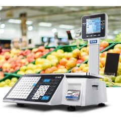 CAS CL3000 15KG 202DPI DİREKT TERMAL ETHERNET LCD EKRAN BOYUNLU BARKODLU TERAZİ