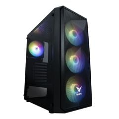 VENTO VG10F 650W 80+ Bronze RGB Fanlı ATX Mid‑Tower Temperli Cam Gaming Kasa Siyah