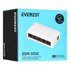 Everest EVERLINK ESW-515G 5 Port Gigabit Masaüstü Switch