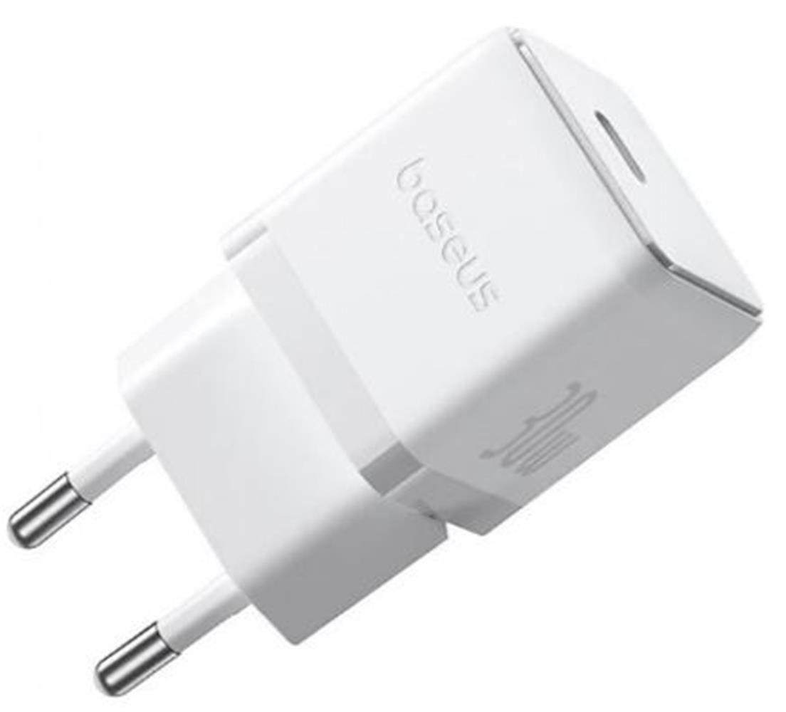 Baseus Palm Series 30W GaN Fast Charger USB-C Wall Adapter - White EU (P10111605213-00)