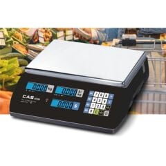 CAS ER Junior 30 KG LCD Ekran Boyunsuz Fiyat Hesaplamalı Terazi