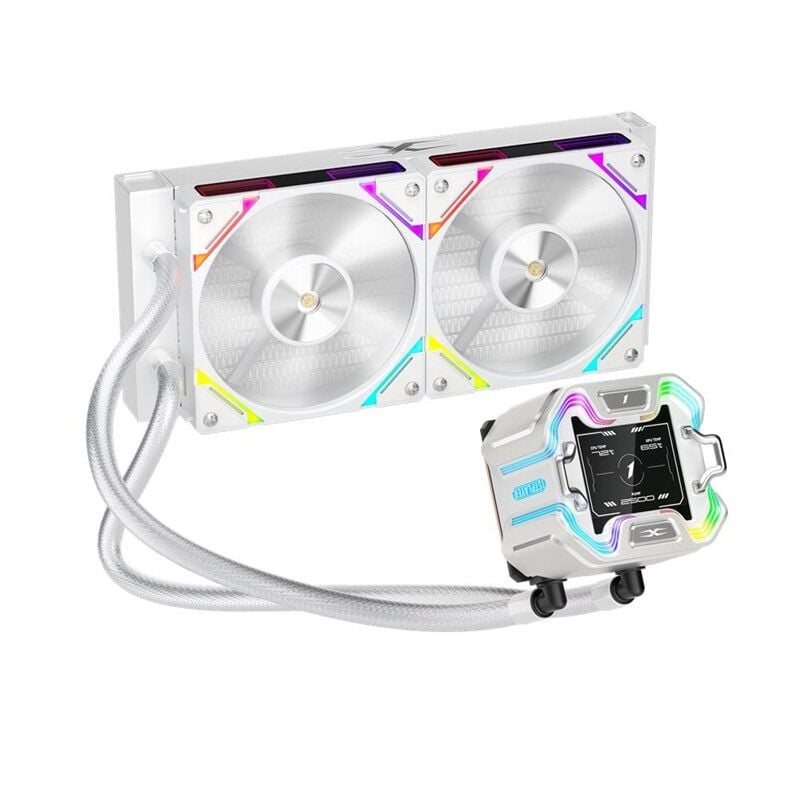 1ST PLAYER X STARSHIP 240MM BEYAZ ARGB IPS 2.4'' DİJİTAL EKRANLI AM5,AM4/LGA 1851, LGA 1700 PREMIUM İŞLEMCİ SIVI SOĞUTUCU