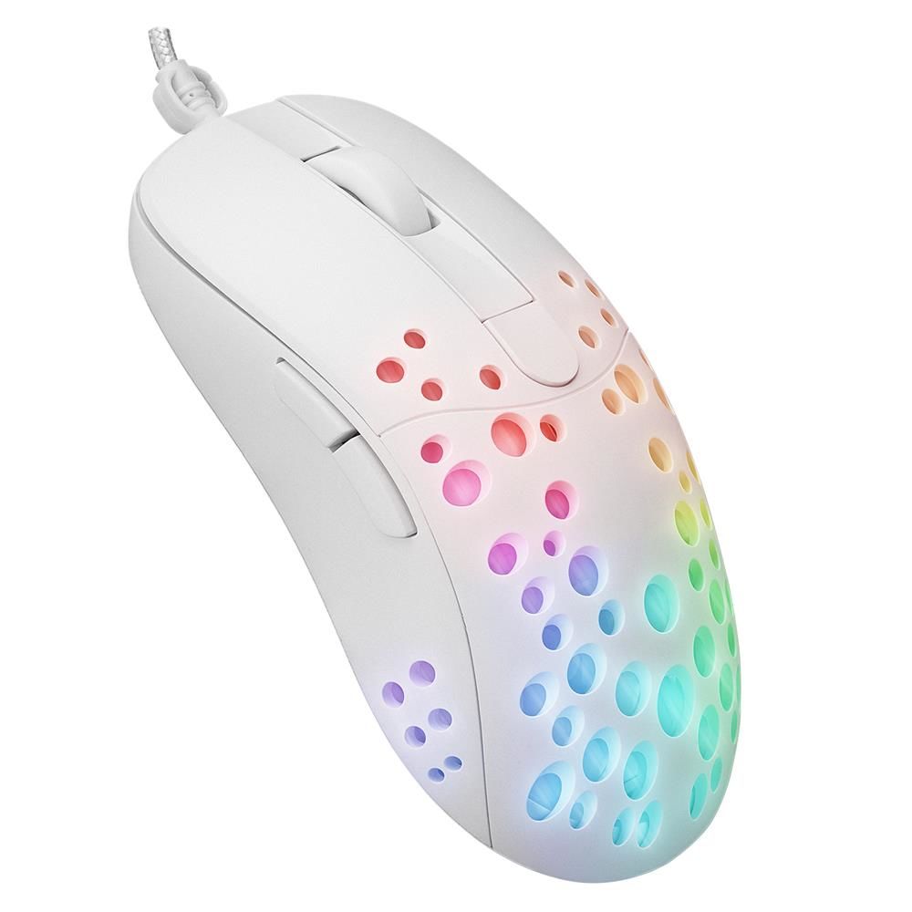 Altec Lansing ALGM7622 Beyaz USB Kablolu 6 Tuşlu Renkli LED Işıklı 8000DPI Gaming Mouse
