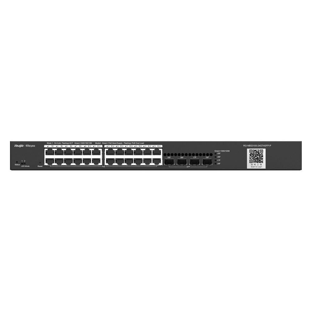Ruijie-Reyee RG-NBS3100-48GT4SFP-P 48 Port PoE+ L2 Yönetilebilir Switch