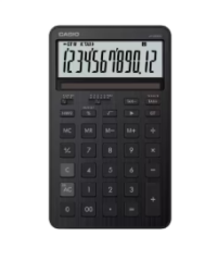 Casio JW-200DQ-BK 12 Haneli Siyah Masaüstü Hesap Makinesi