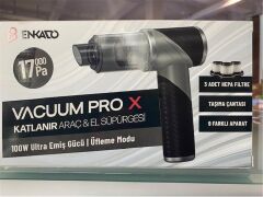 Enkado EKD-SP20 17000PA 2000MAH Güçlü Vakum-Üflemeli Şarjlı Katlanabilir Araç Süpürgesi 3ad Filtr