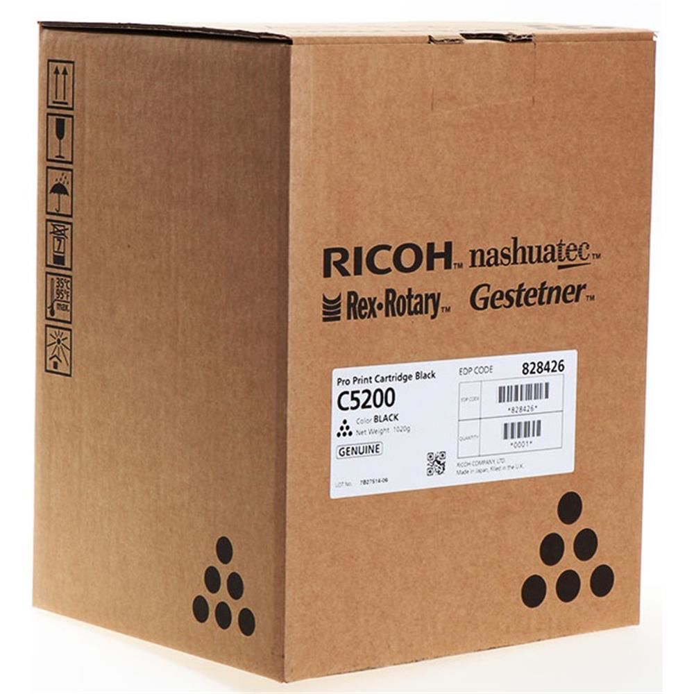 Ricoh Pro C5200S / C5210S Siyah (Black) Orijinal Fotokopi Toneri - C5200K