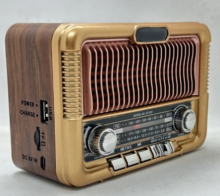 Everton RT-651 Solar Güneş Panelli USB TF Kart AM FM SW Bluetooth (Blue Connect TWS) Destekli USB Şarjlı Nostaljik Radyo