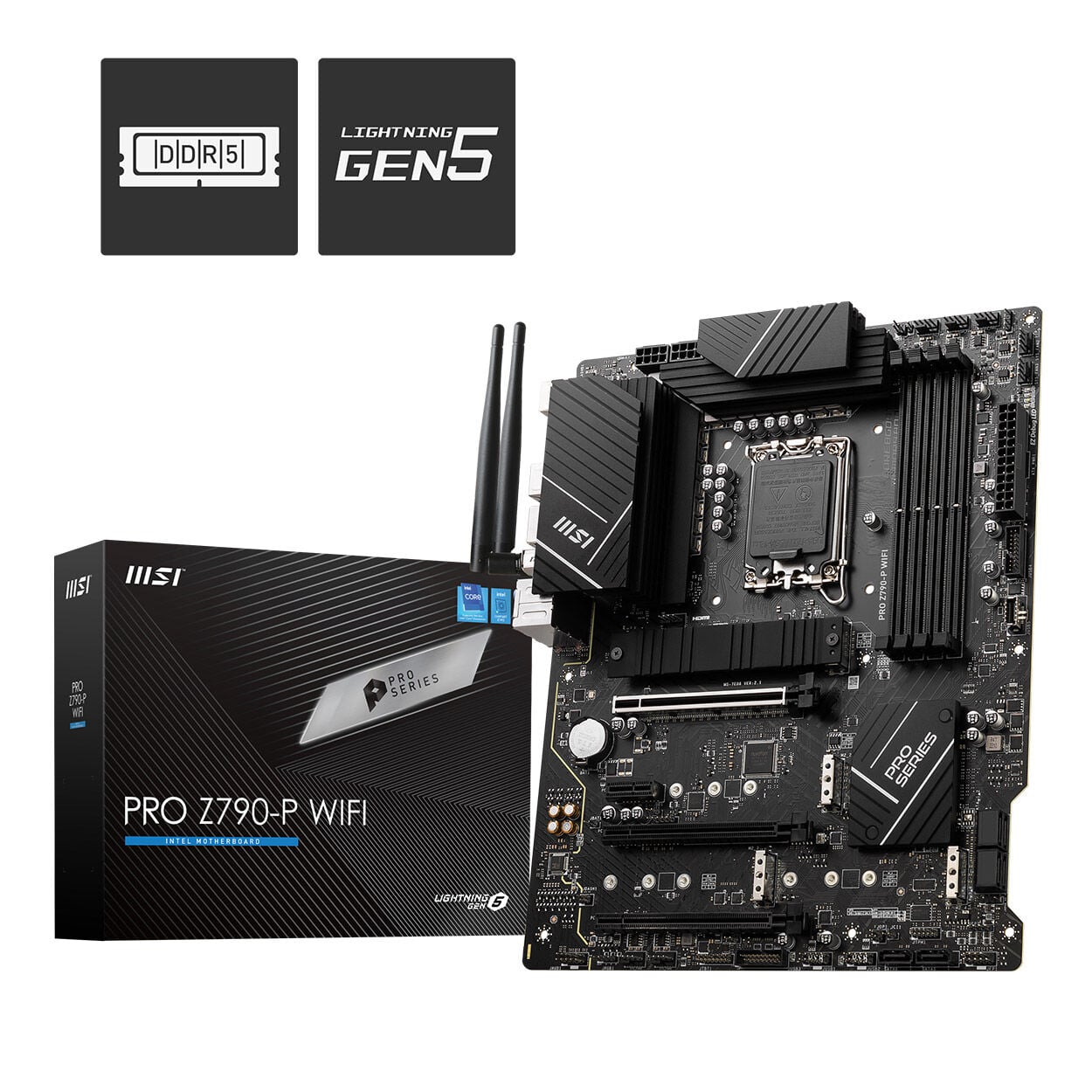 MSI PRO Z790-P WIFI SOKET 1700 DDR5 7000MHZ(OC) PCI-E Gen5 M.2 USB3.2 DP HDMI 1x
