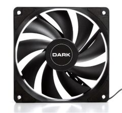 Dark''DKCCF123R''12cm  1200 RPM, 36 CFM, Güçlü Soğutma Sessiz Siyah Kasa Fanı