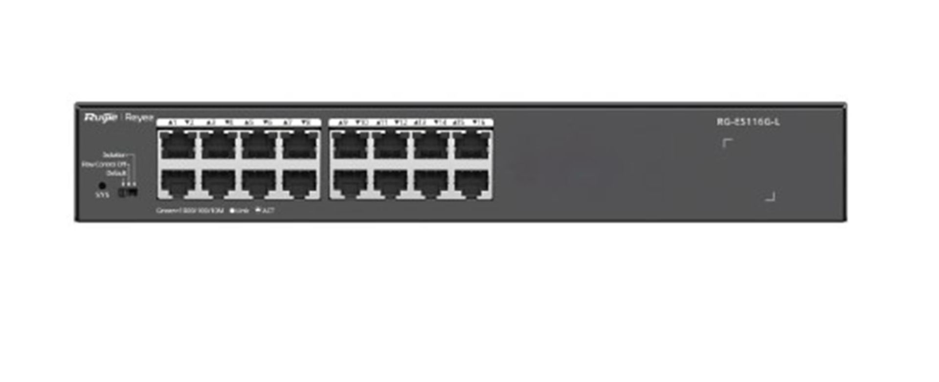 vRuijie Reyee RG-ES116G-L 16 Port 10/100/1000 Mbps Yönetilemez Switch - Metal Kasa