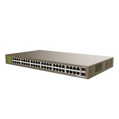 Tenda TEG1050F 48 Port Gigabit Ethernet + 2 Port SFP Slot Yönetilemez Rackmount Switch
