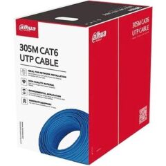 Dahua PFM922I-6UN-C 305 Metre U/UTP Cat6 23AWG CCA Mavi Kutu Network Kablosu