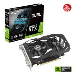 6 GB ASUS DUAL-RTX3050-O6G RTX 3050 GDDR6 96bit 1537MHz OC DVI HDMI DP EKRAN KAR