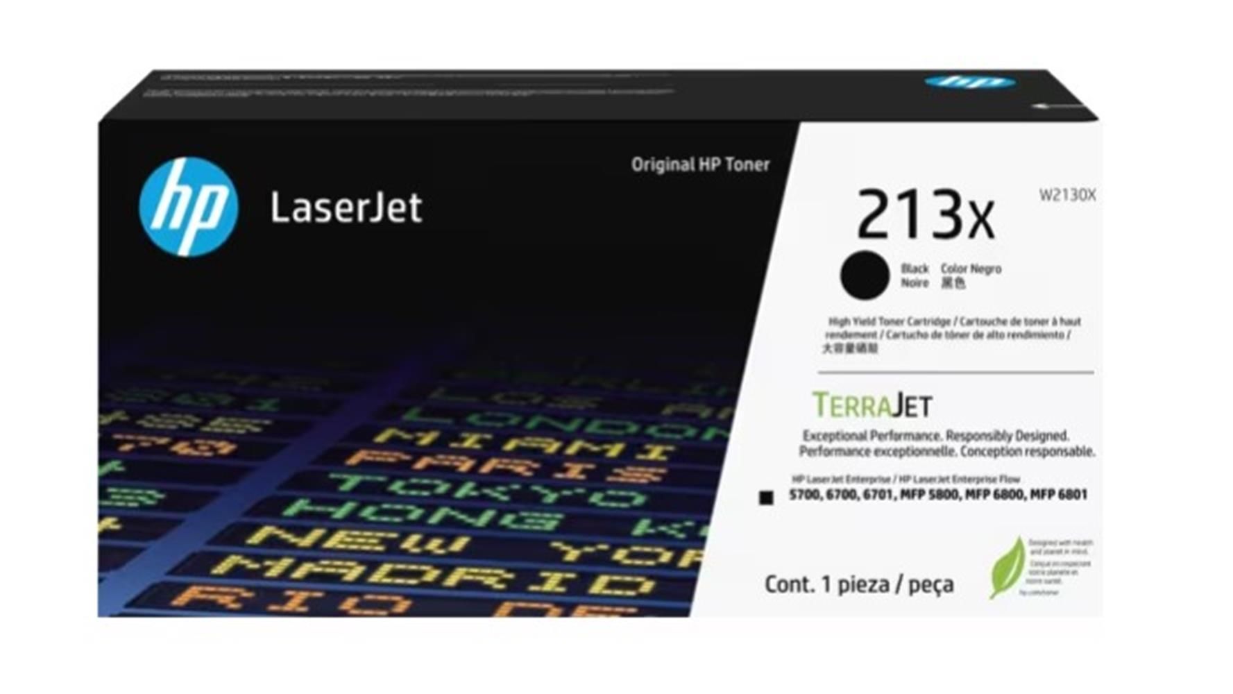 HP 213X Siyah (Black) Yüksek Kapasiteli Orijinal LaserJet Toner Kartuşu W2130X (9.000 Sayfa)