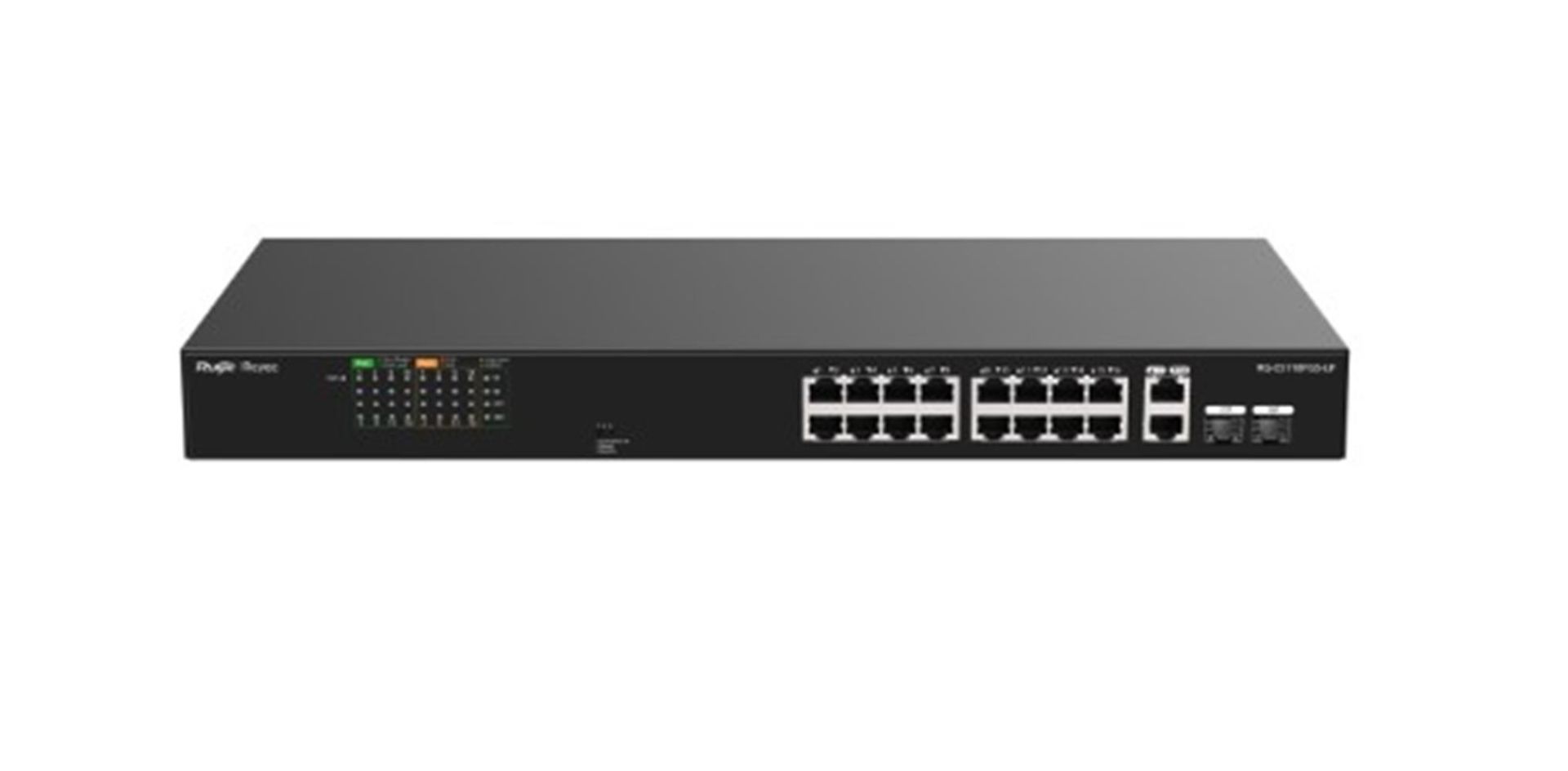 Ruijie-Reyee RG-ES118FGS-LP 16 Port PoE+ 10/100 Mbps + 2 Port 10/100/1000 Mbps + 2 Port SFP 120W