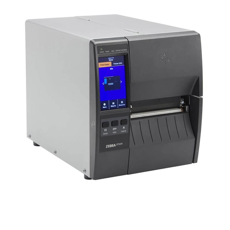 ZEBRA ZT231 (ZT23142‑T0E000FZ) 203 DPI Termal Transfer & Direct Thermal 4.09″ Endüstriyel Barkod Yazıcı; USB 2.0, RS‑232 Seri, 10/100 Ethernet, Metal Kasa, Touch Panel, Ribbon (Ribonlu Kullanım)