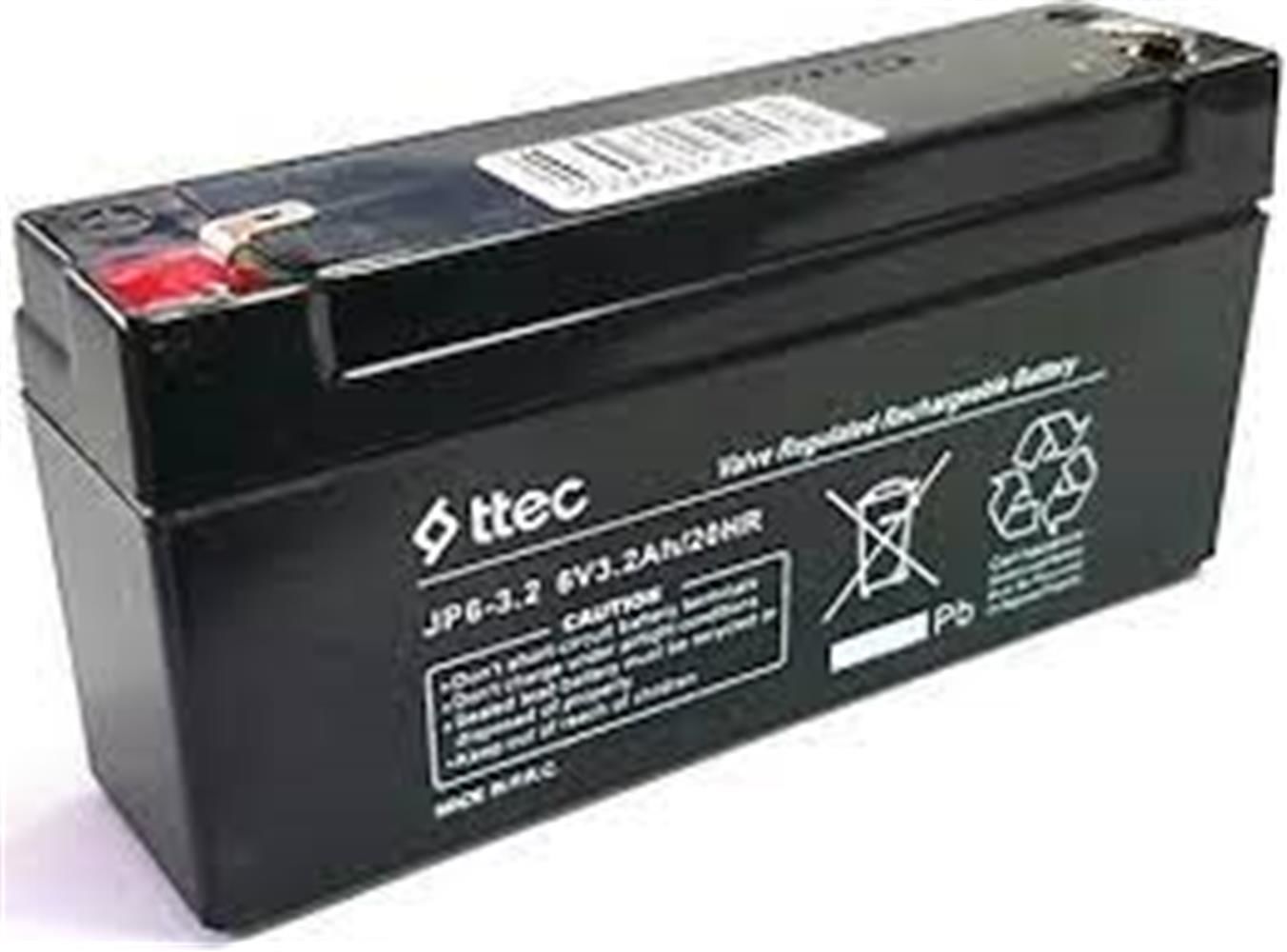 Ttec 6V 3.2Ah VRLA AGM Bakımsız Kuru Akü
