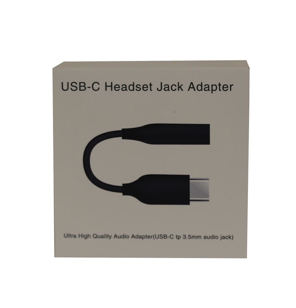 Megatech JH-048 Siyah USB-C to 3.5mm Jack Kulaklık ve Ses Adaptörü