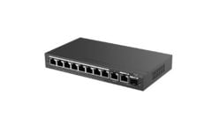 Ruijie-Reyee RG-ES210GS-P 8 Port PoE+ 10/100/1000 Mbps + 1 Port SFP Yönetilebilir Switch Çelik Kasa