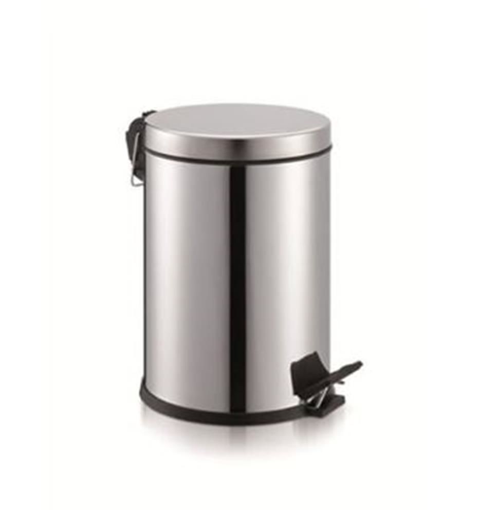 Micro Paslanmaz Metal Pedallı Çöp Kovası - 5 Litre